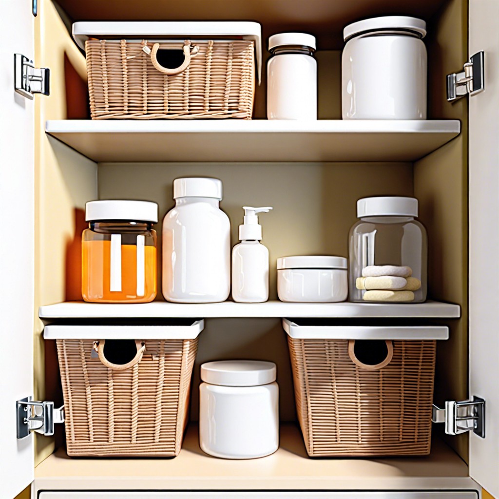 under shelf baskets for additional storage