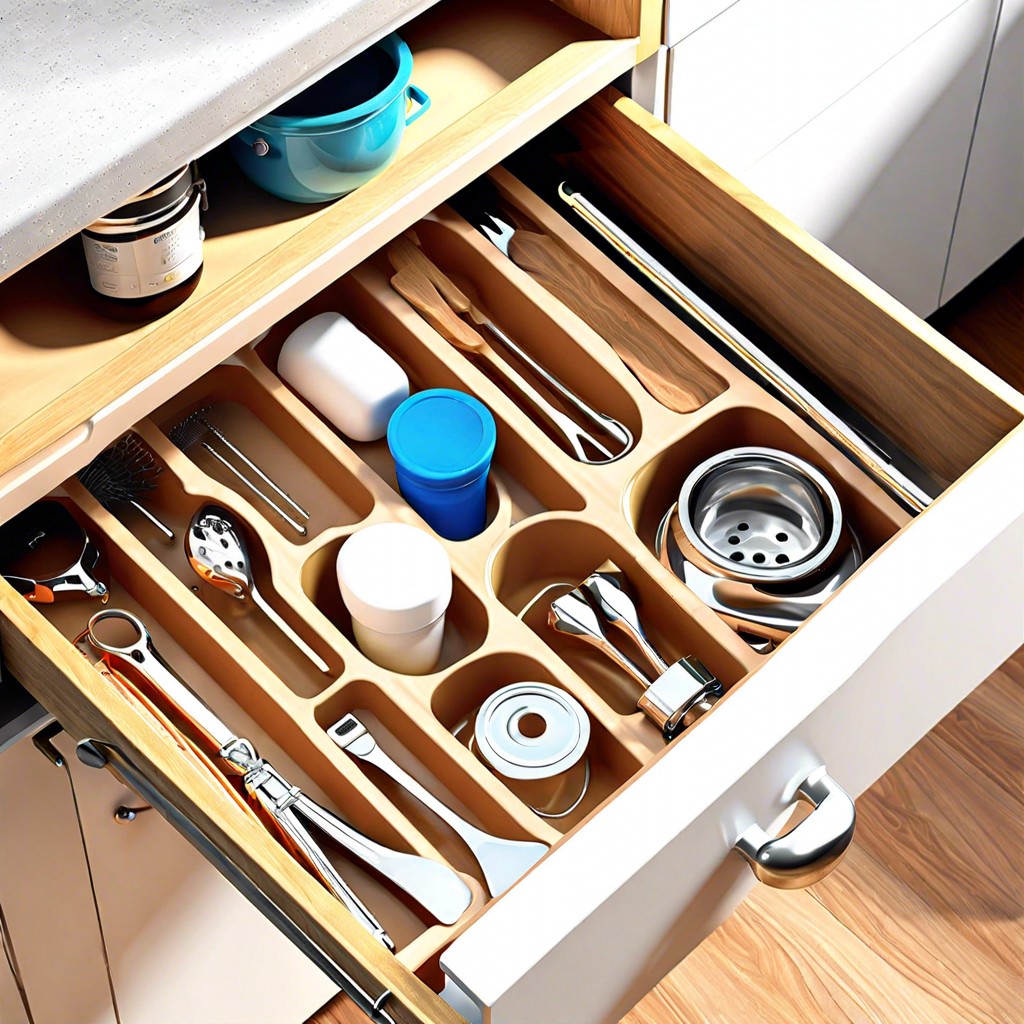 under sink drawer organizer