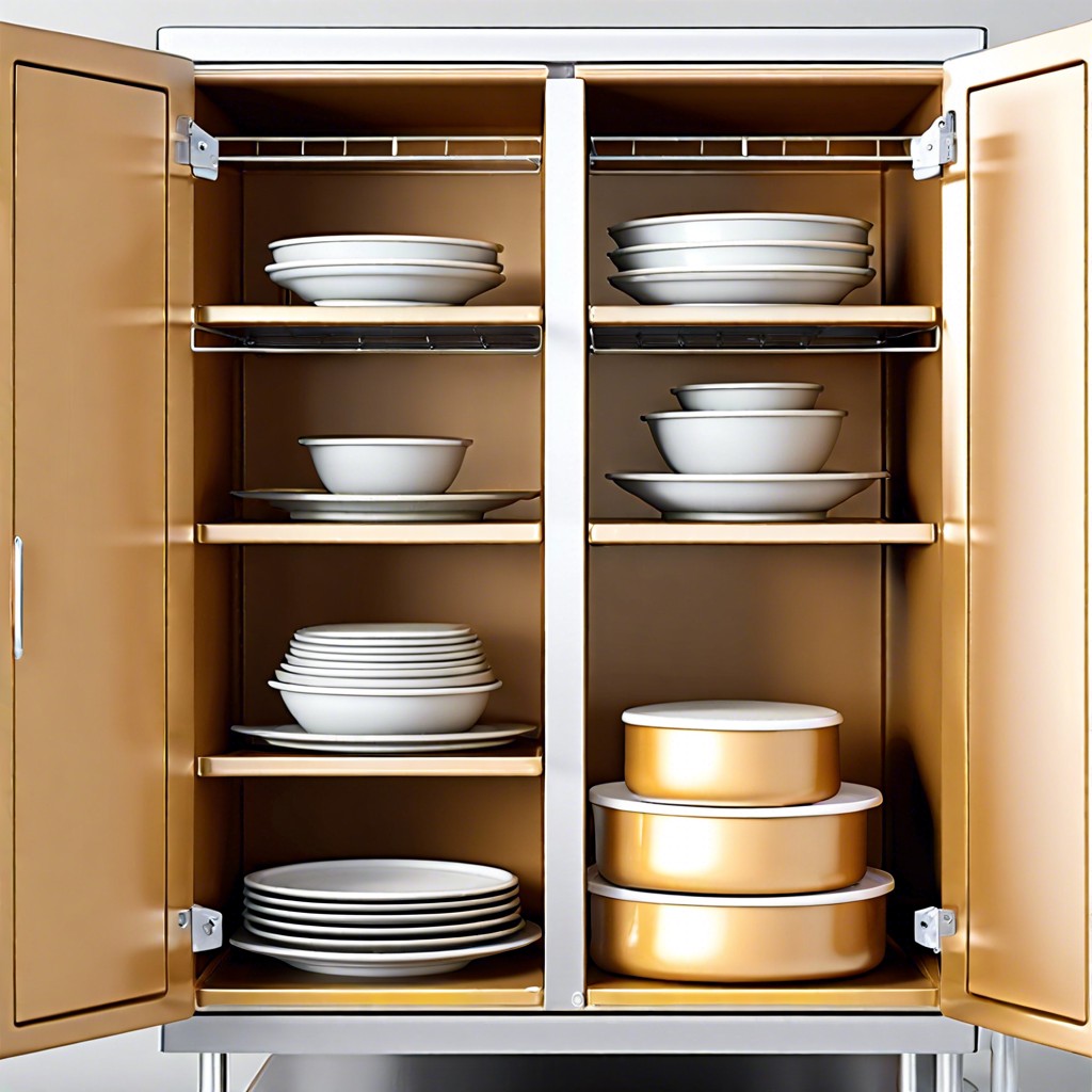 vertical storage for cake pans