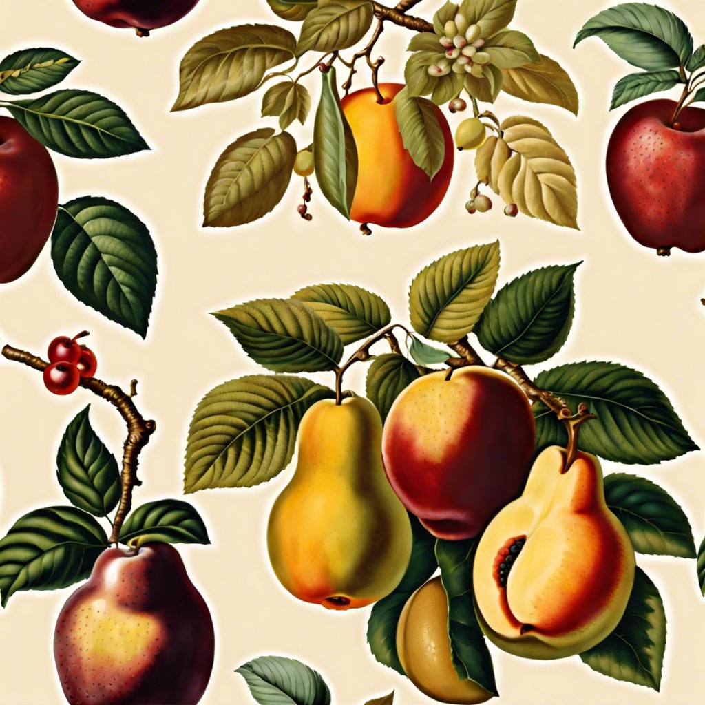 vintage fruit patterns