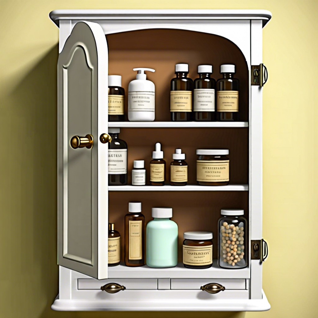 vintage medicine cabinet for small supplies