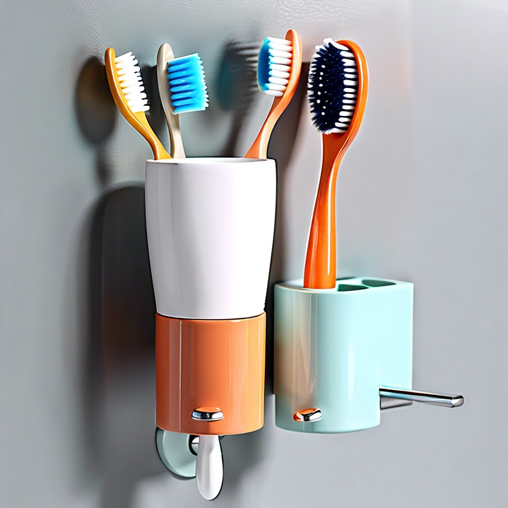 wall mounted toothbrush holders