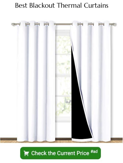 Blackout thermal curtains