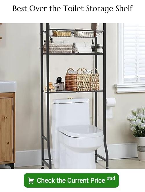 Over the toilet storage shelf