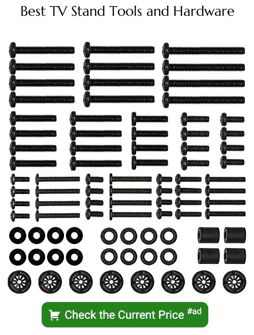 TV stand tools and hardware