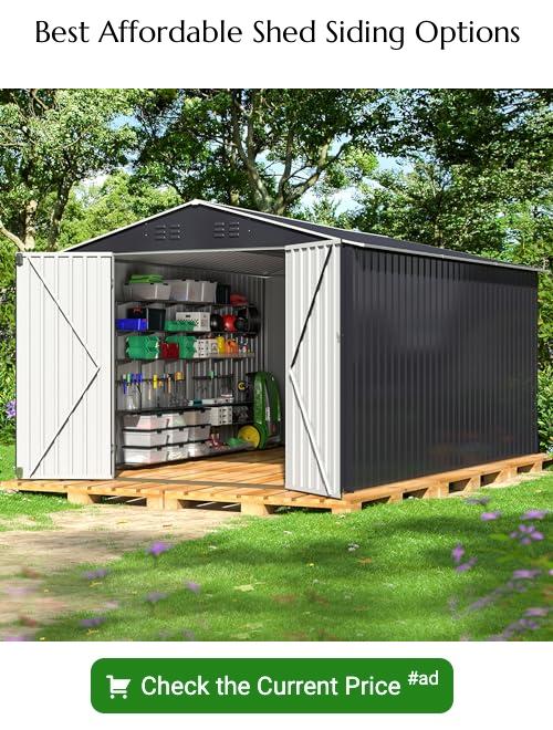 affordable shed siding options