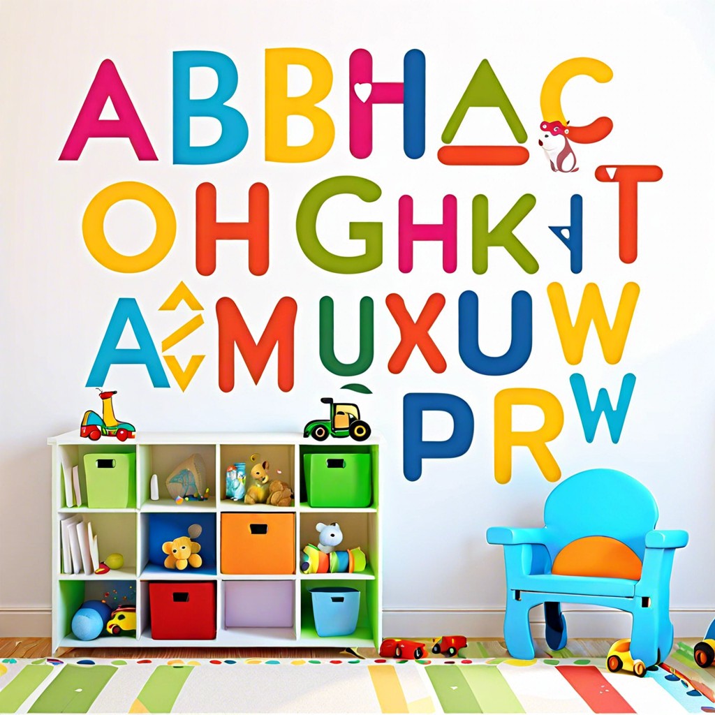 alphabet wall decals