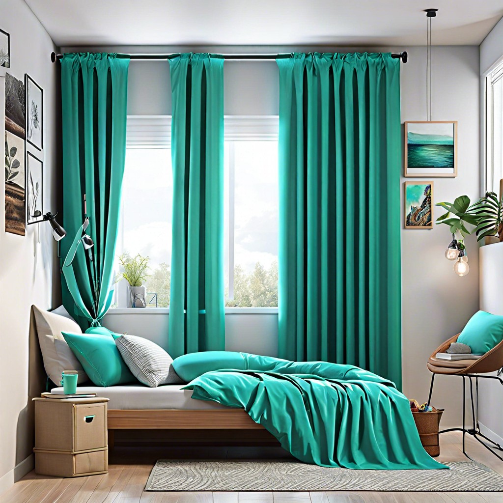 aqua curtains