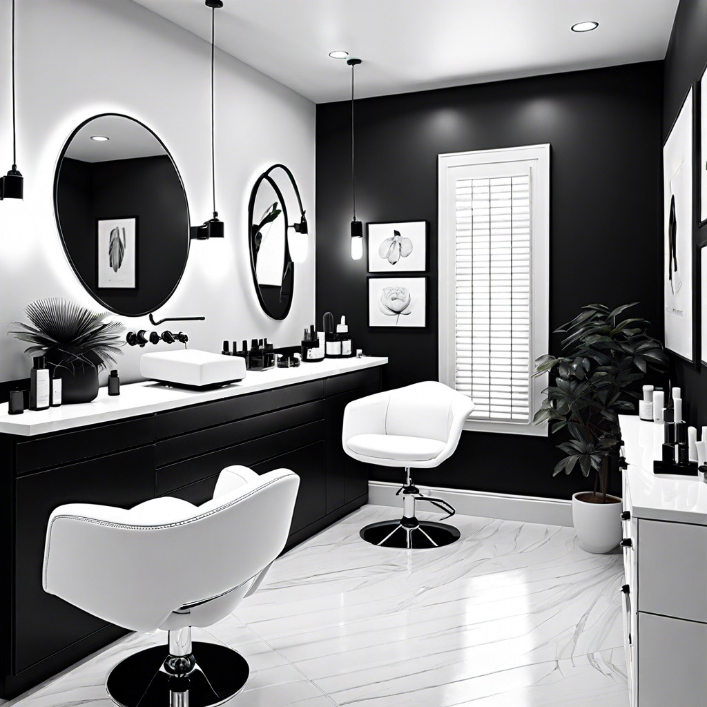 black and white sophistication