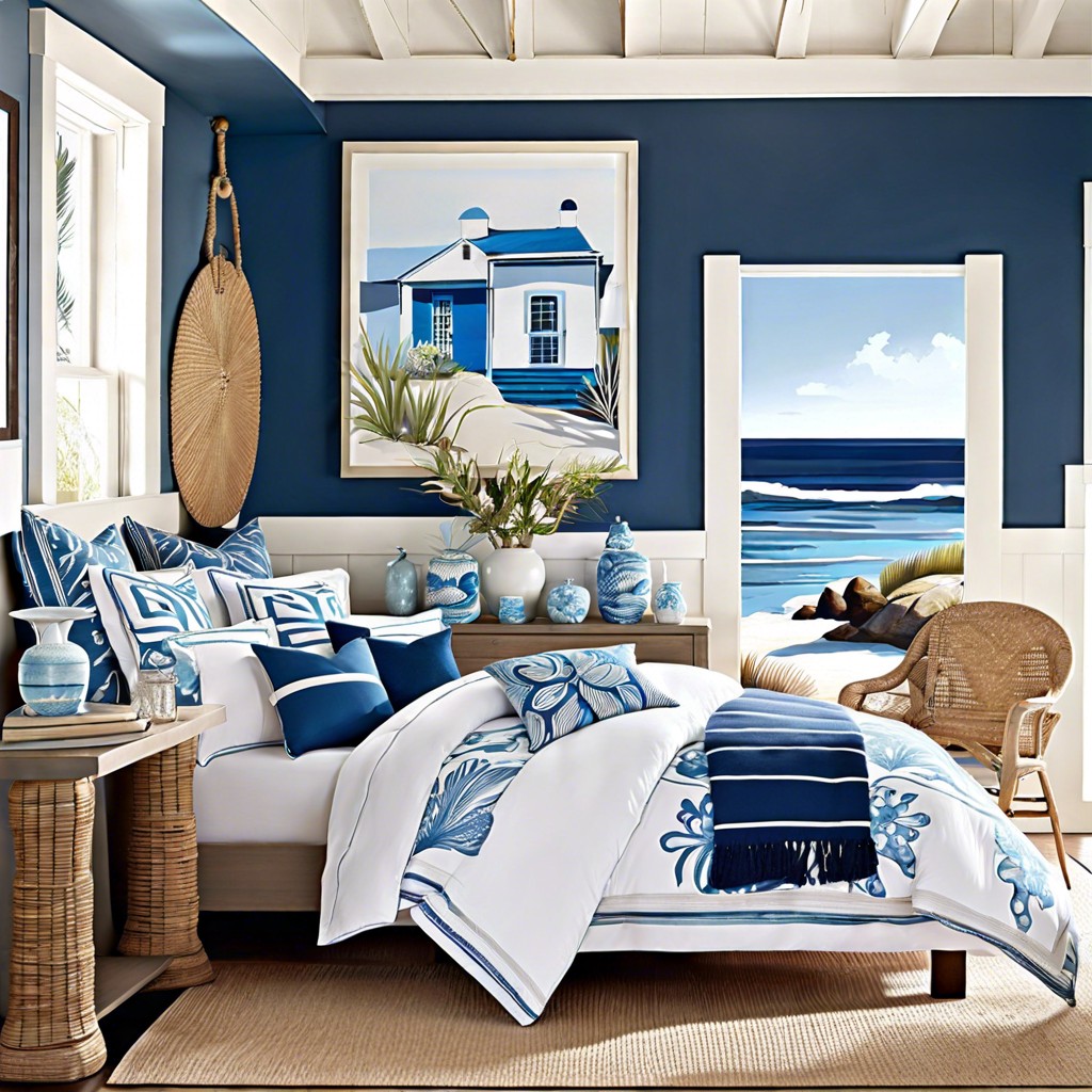 blue and white color palette