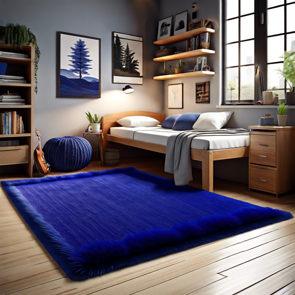 cobalt blue rug