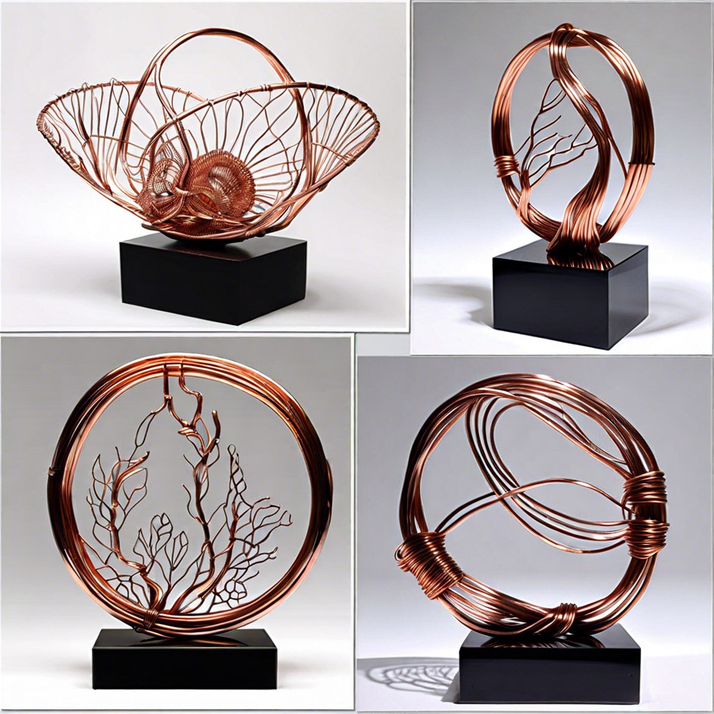 copper wire sculptures