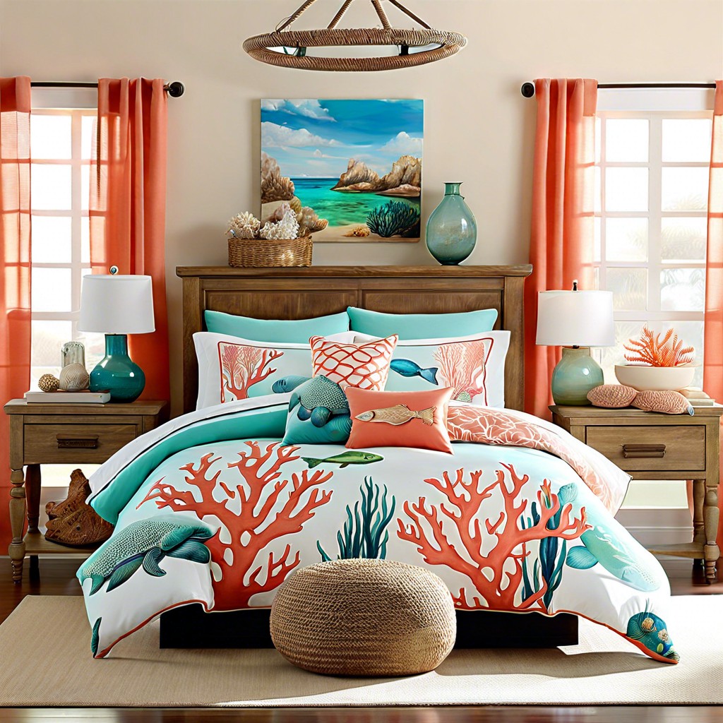 coral reef pillows