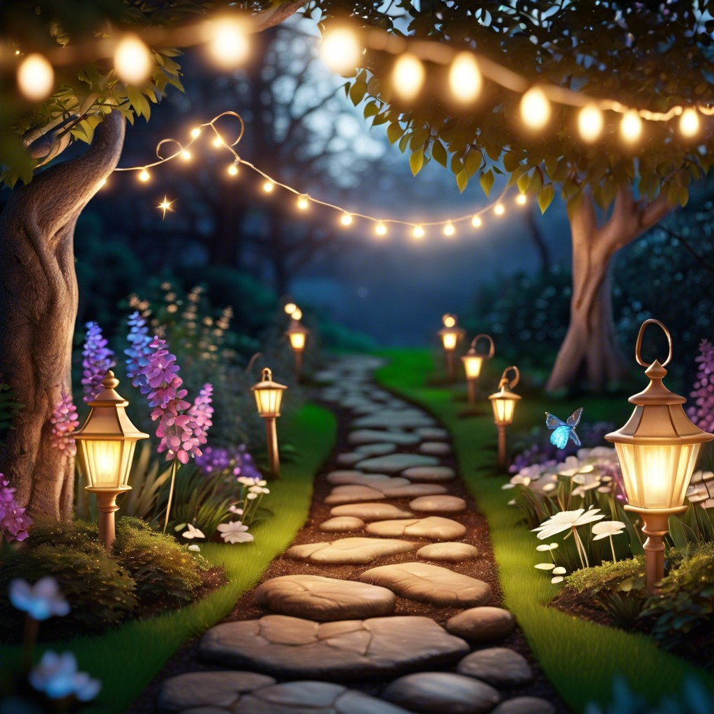 fairy light pathways