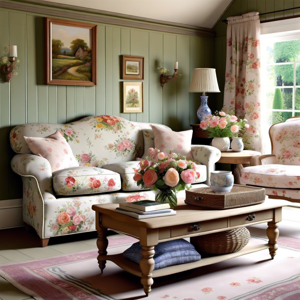 floral slipcover sofas