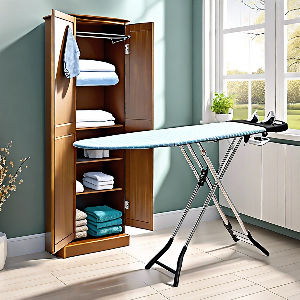 fold out ironing board cabinet