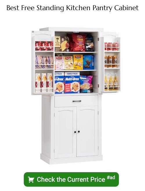 free standing kitchen pantry cabinet