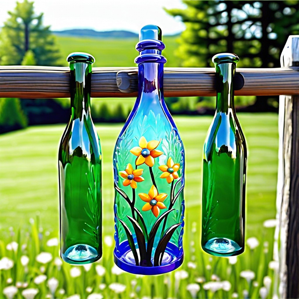 glass bottle fence