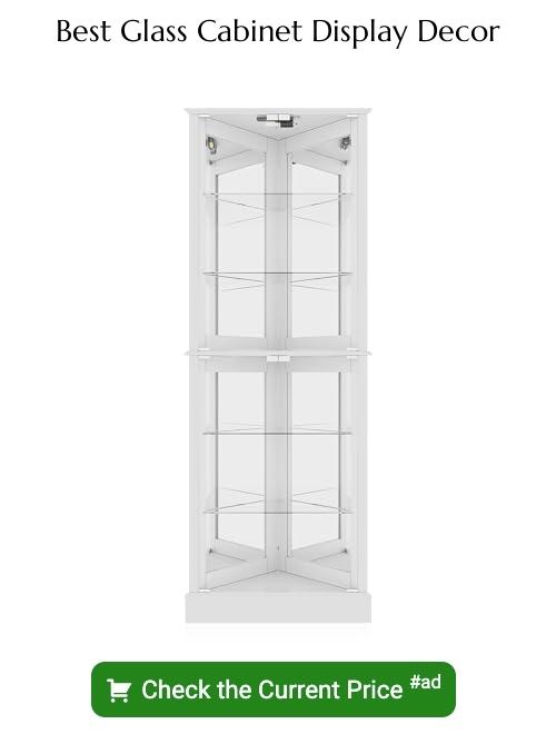 glass cabinet display decor