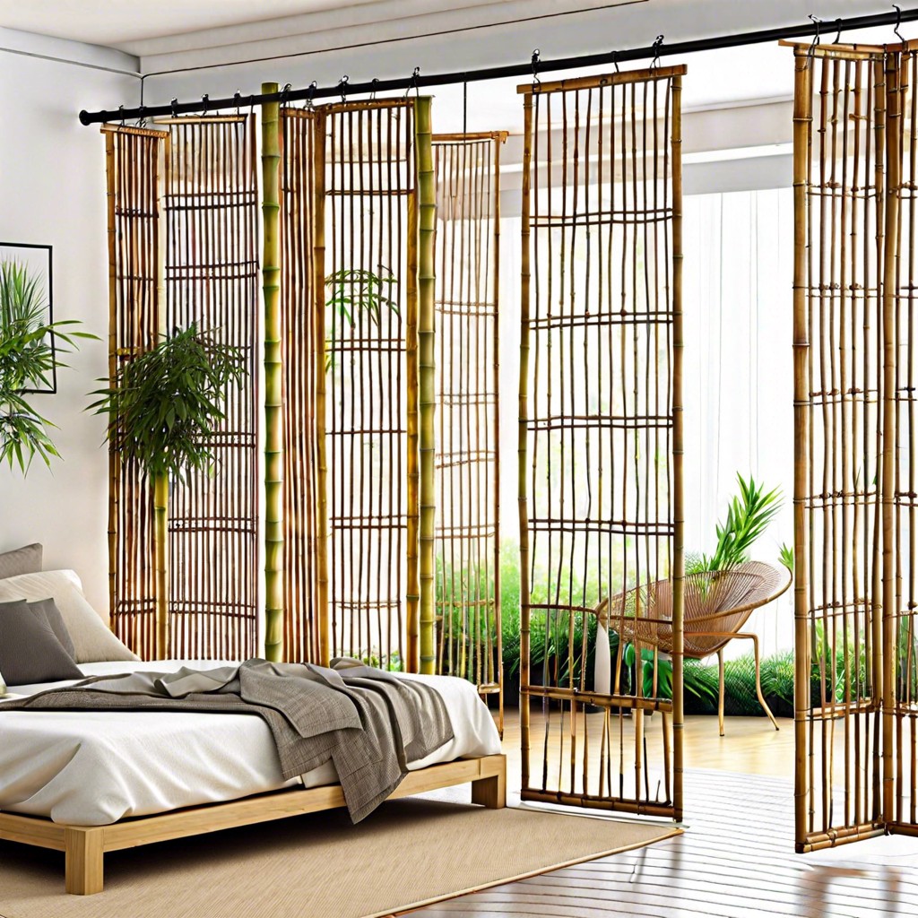 hanging bamboo curtains
