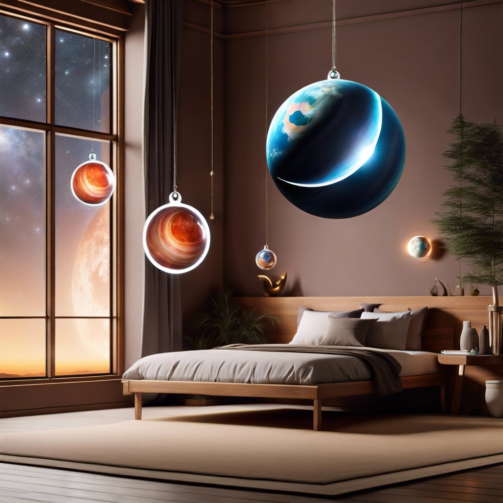 hanging planet ornaments