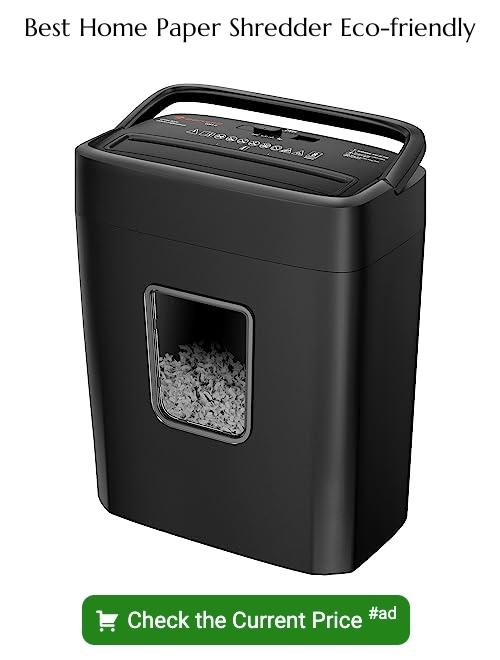 home paper shredder eco-friendly