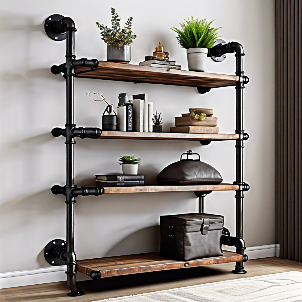 industrial pipe shelves