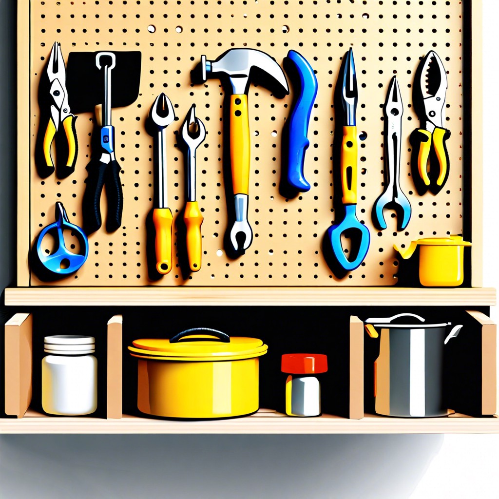 install a pegboard for tools