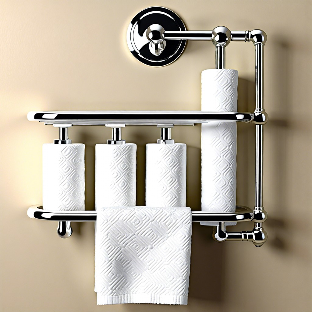 install a wall mounted paper towel holder
