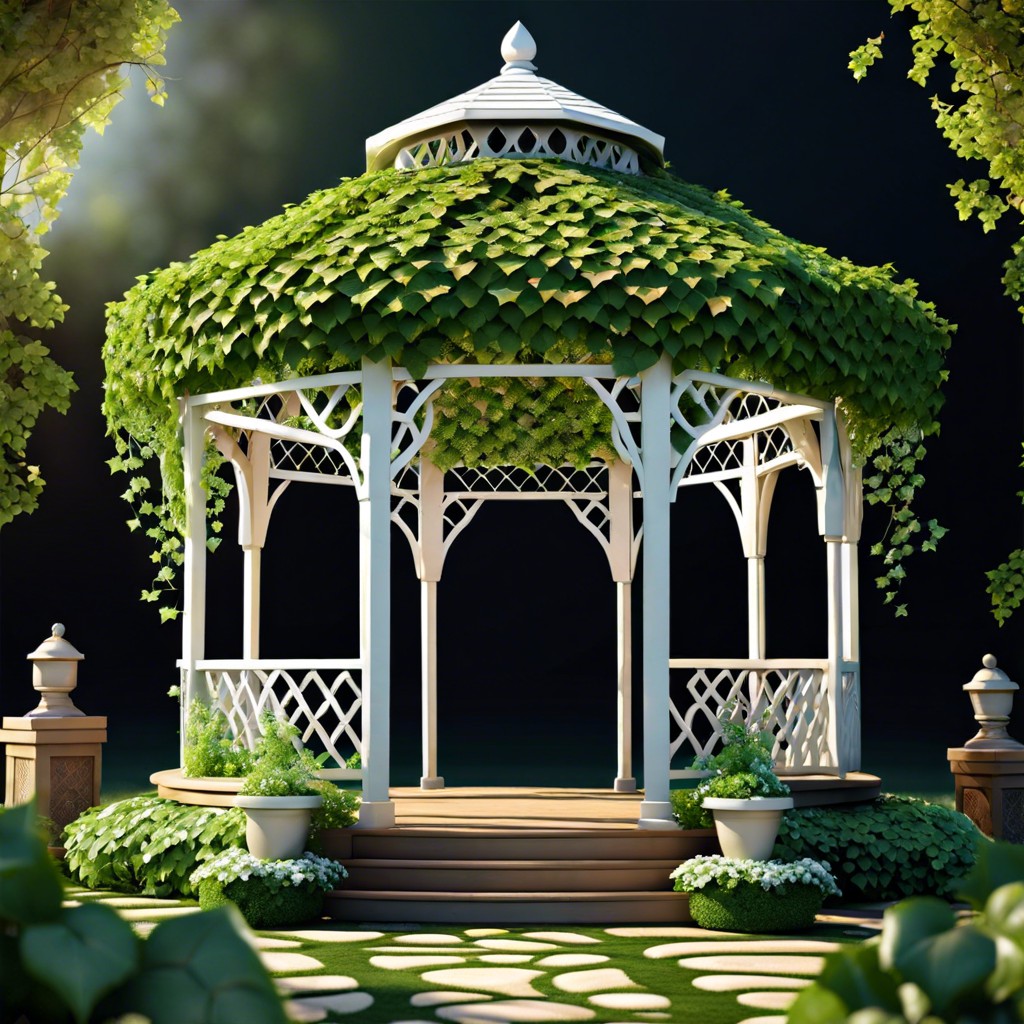 ivy covered gazebo