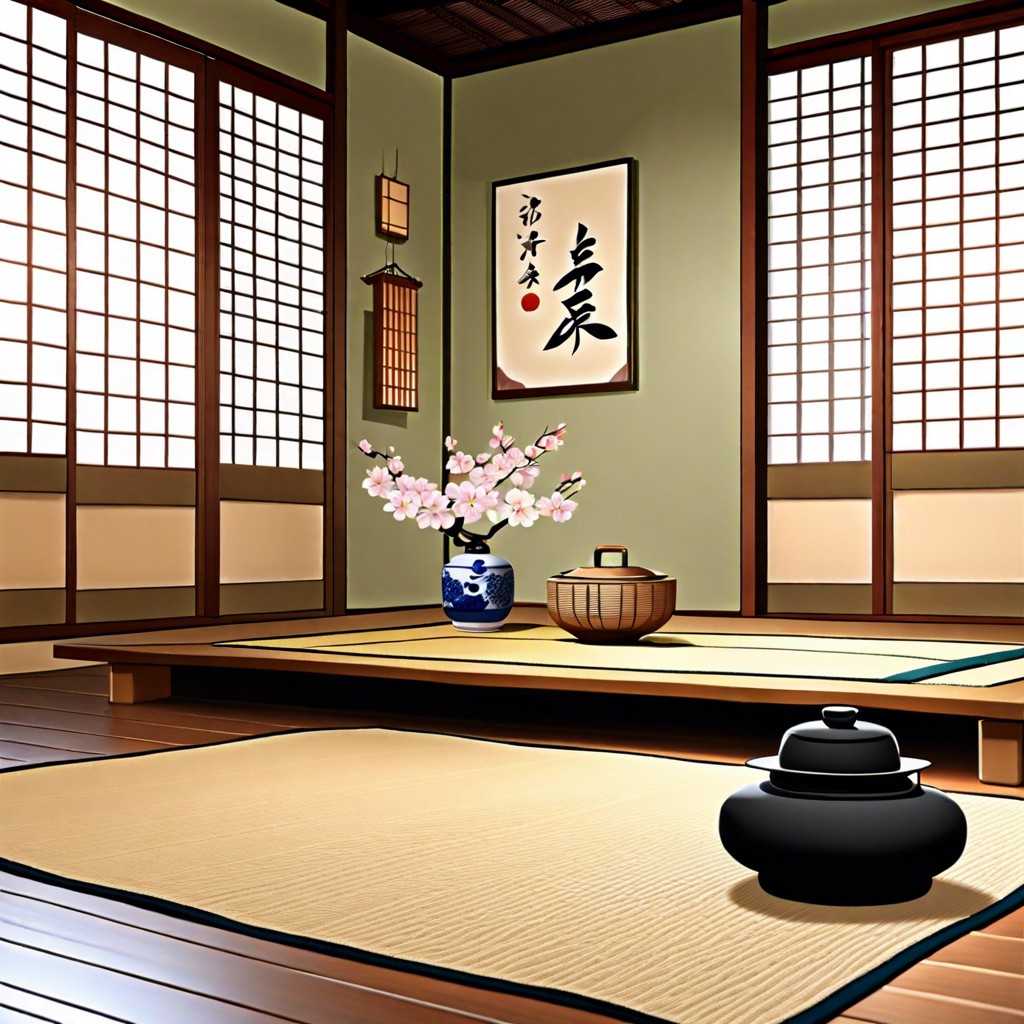 japanese tea ceremony setup