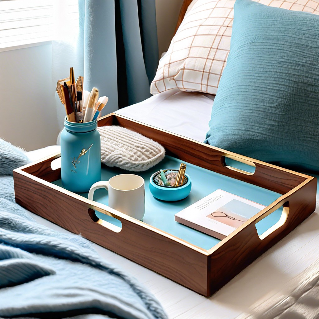 light blue catchall tray