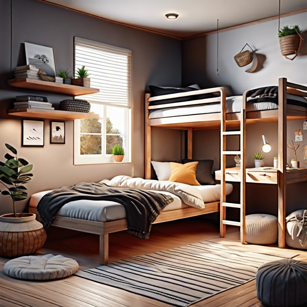 lofted bed