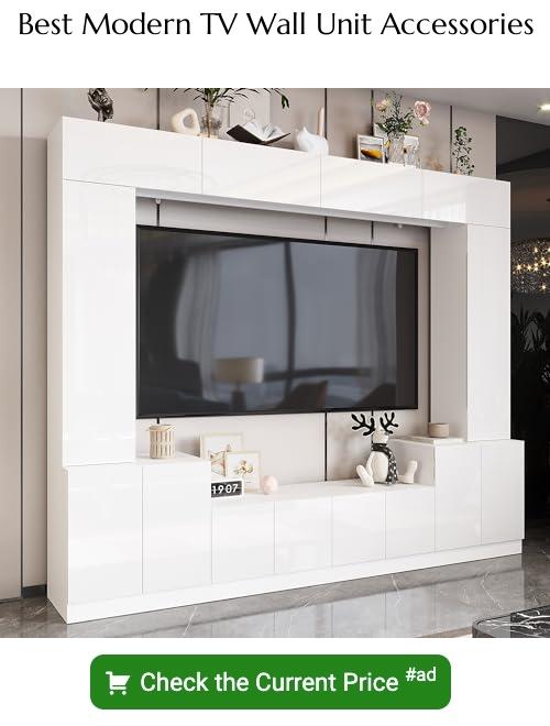 modern TV wall unit accessories