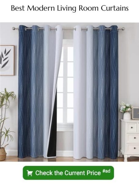 20 Best Modern Living Room Curtain Ideas