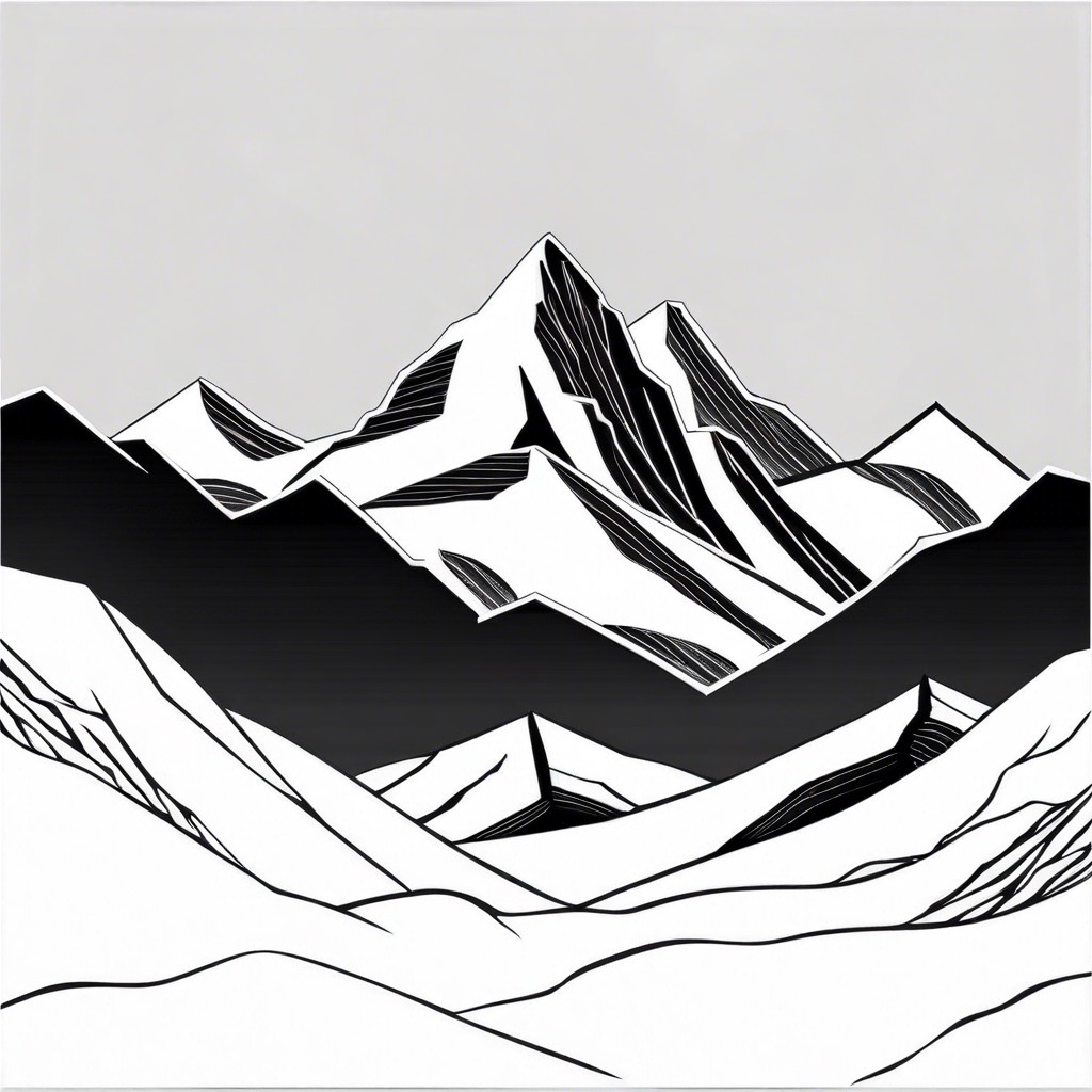 monochrome mountains