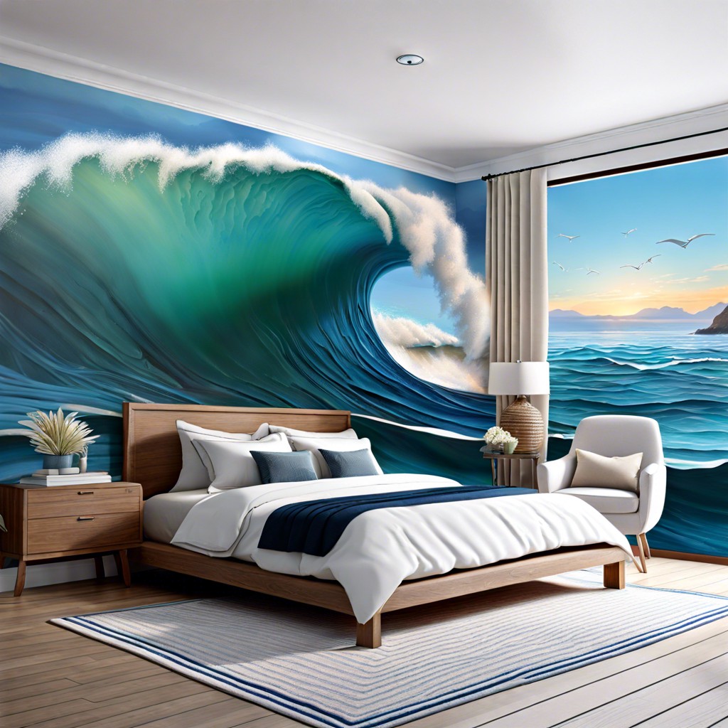 ocean wave murals