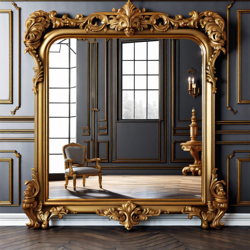 ornate gold framed mirrors
