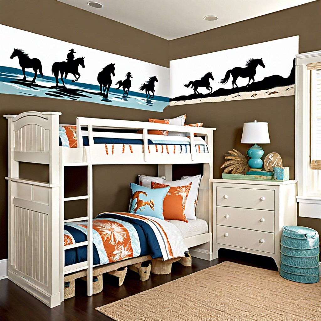 painted horse silhouettes