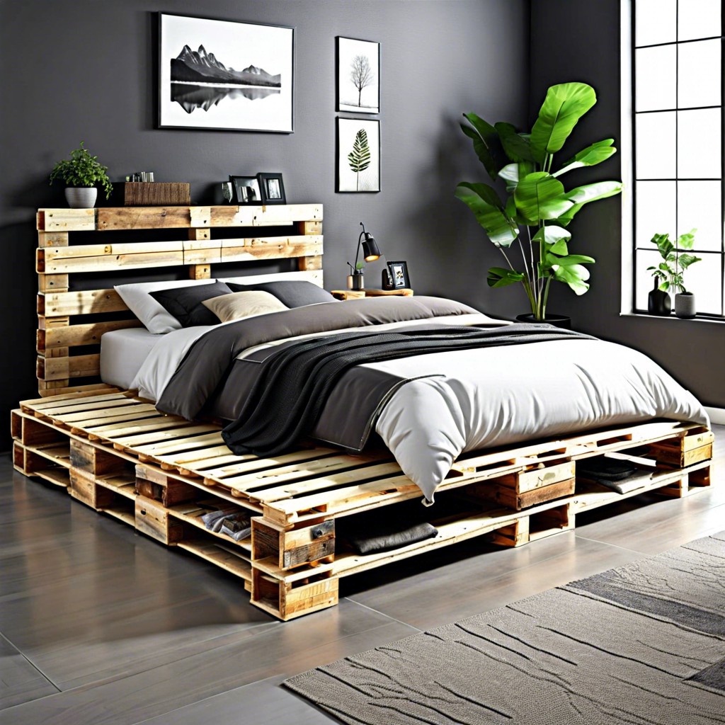 pallet bed frame