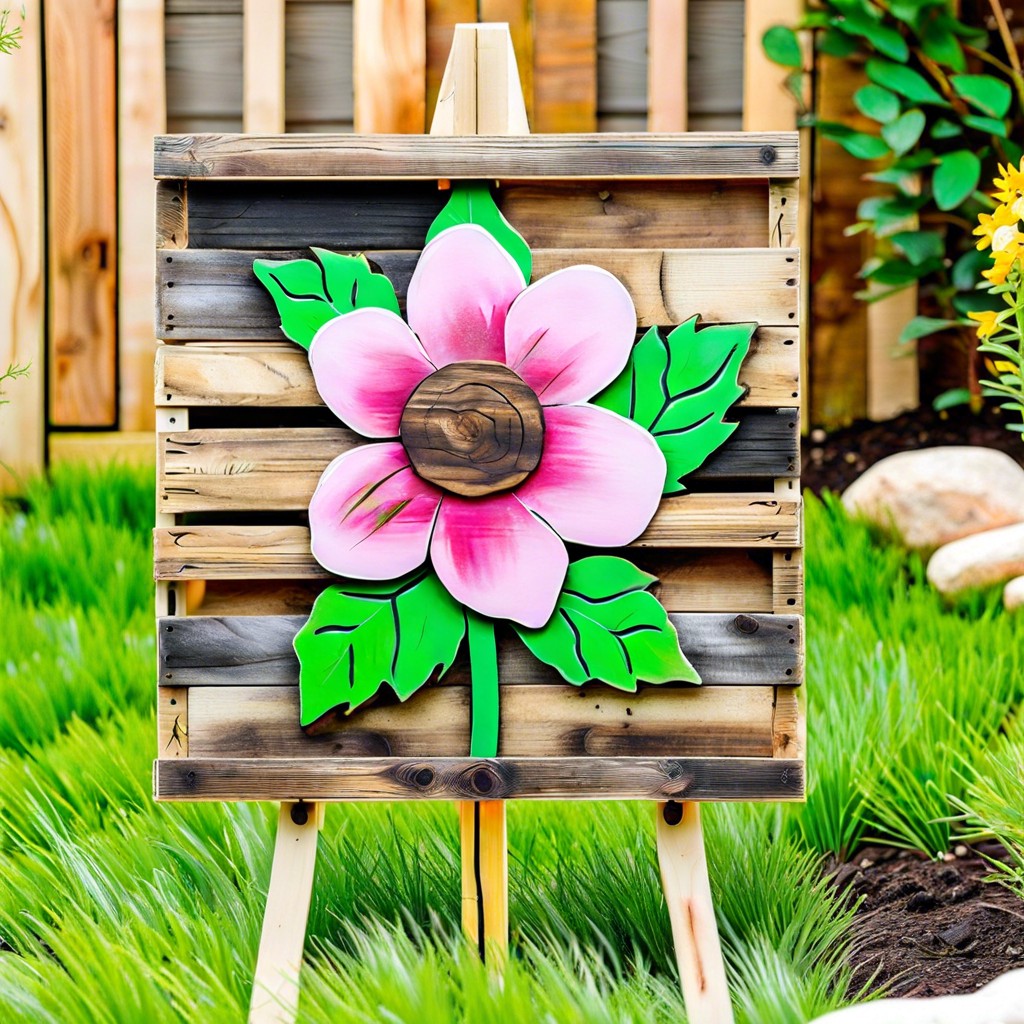 pallet wood garden signs