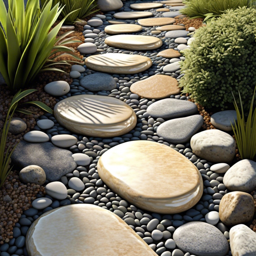 pebble and stepping stone combo