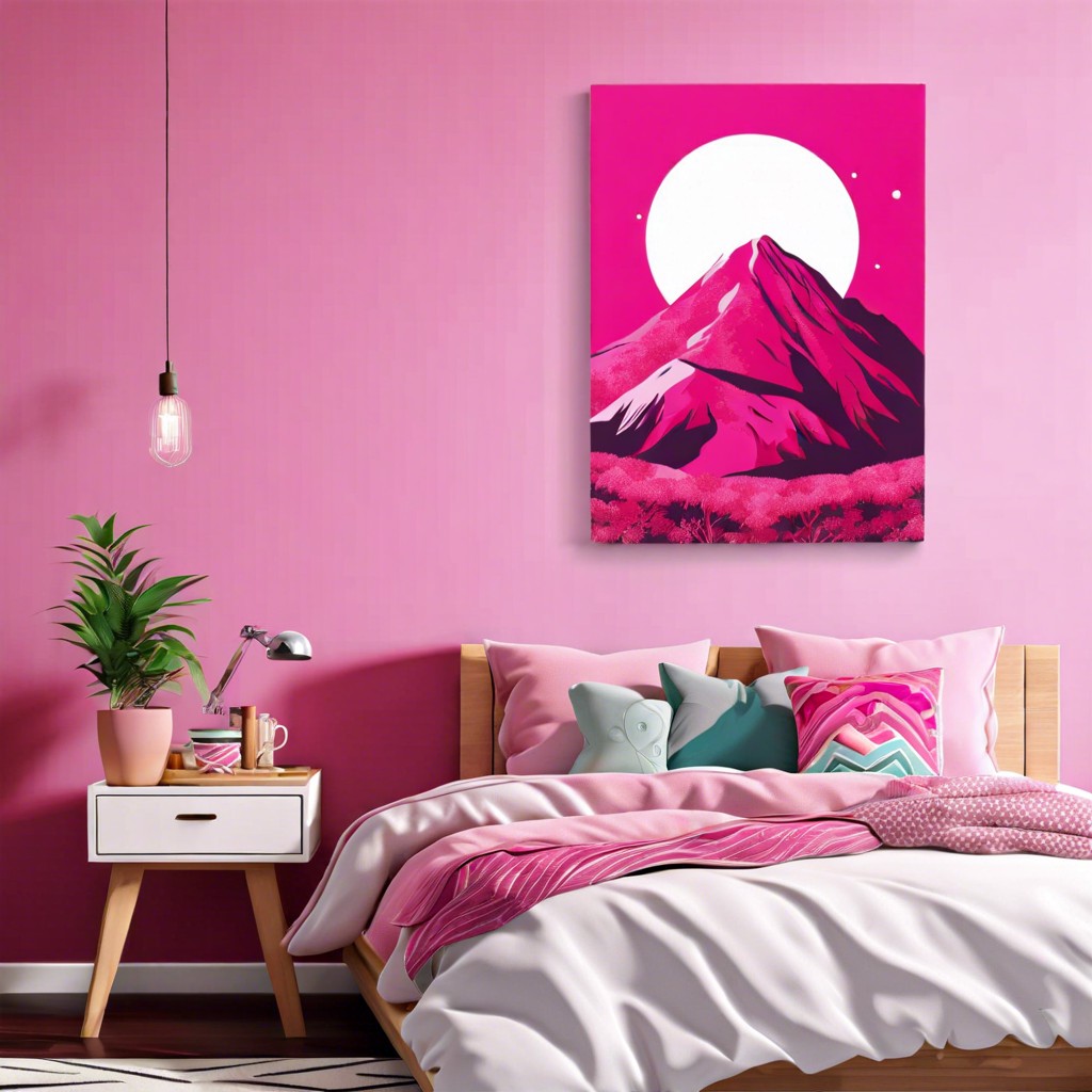 pink wall art