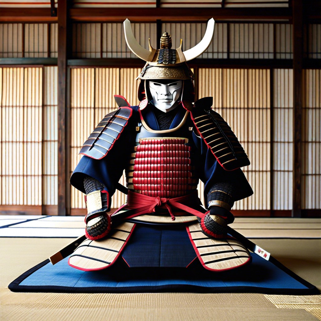 samurai armor outline