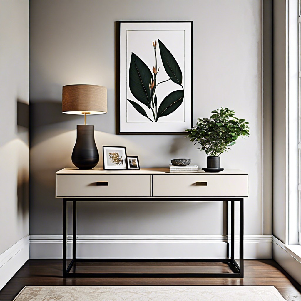 slim console table