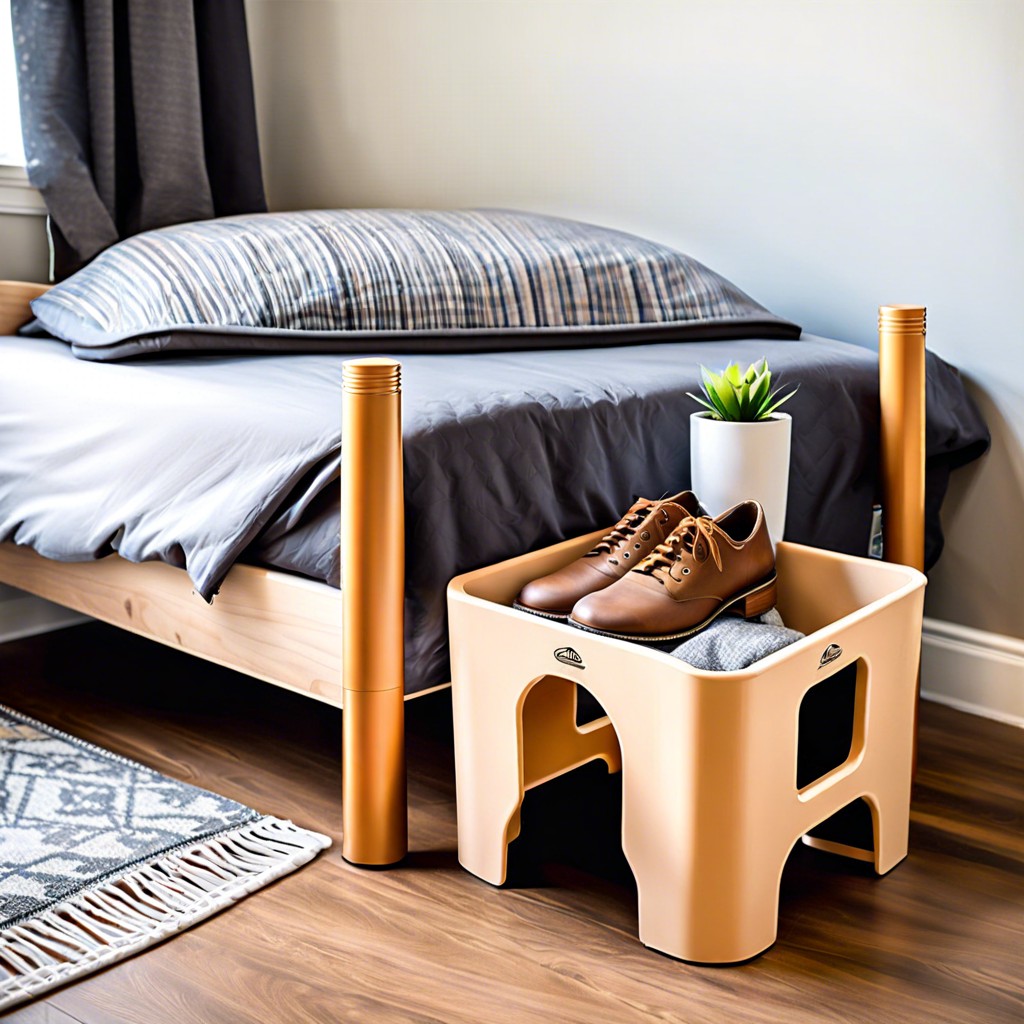 space saving bed risers