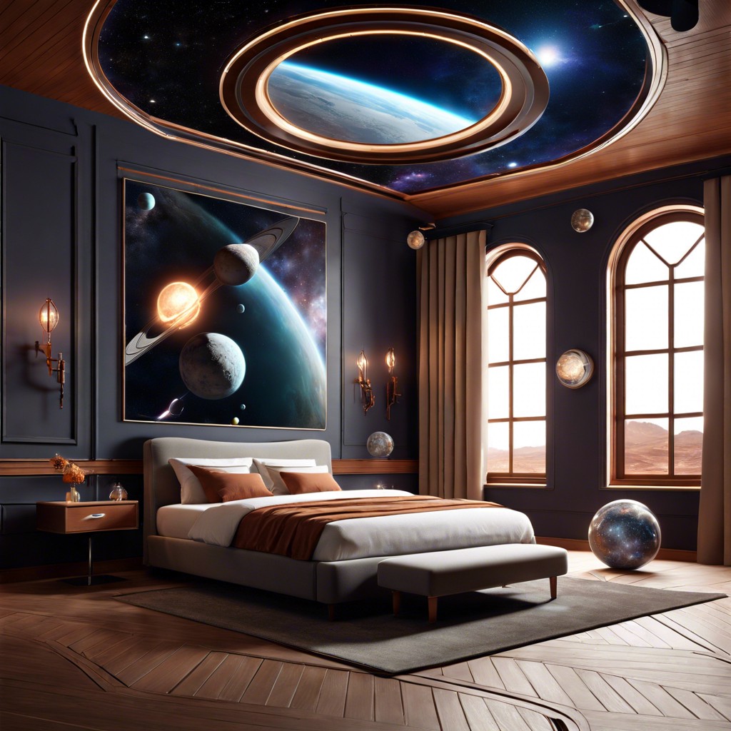 space themed exploration room