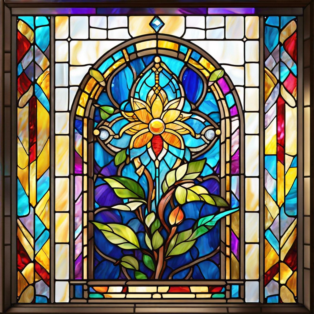 stained glass window hangings