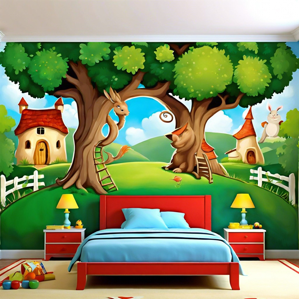 storybook themed murals