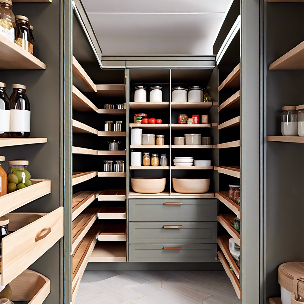 swing out pantry shelves